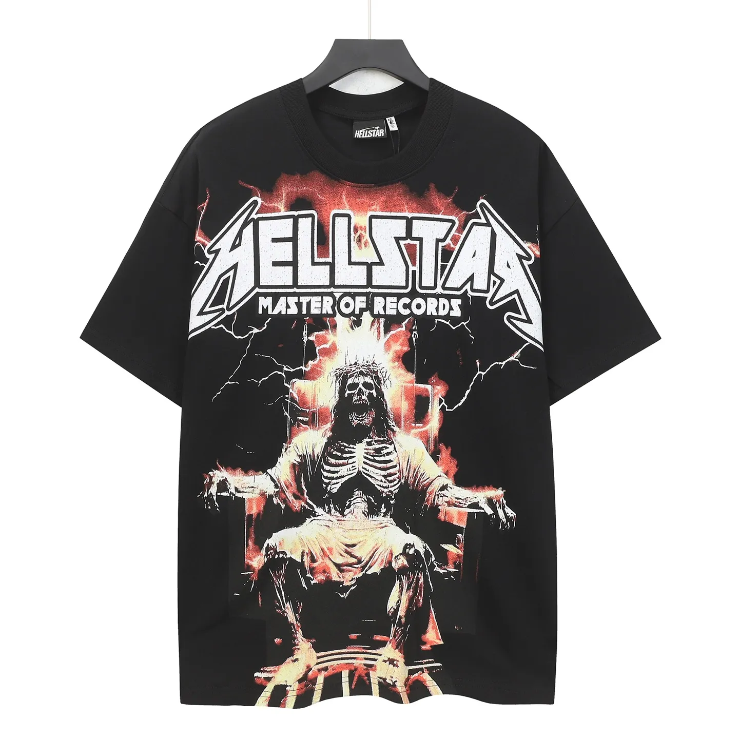 782#Black｜ P54 In Stock Hellstar 、 T （fabric):32 240 Sizes（size）：S-M- L- X L （colour）：Black